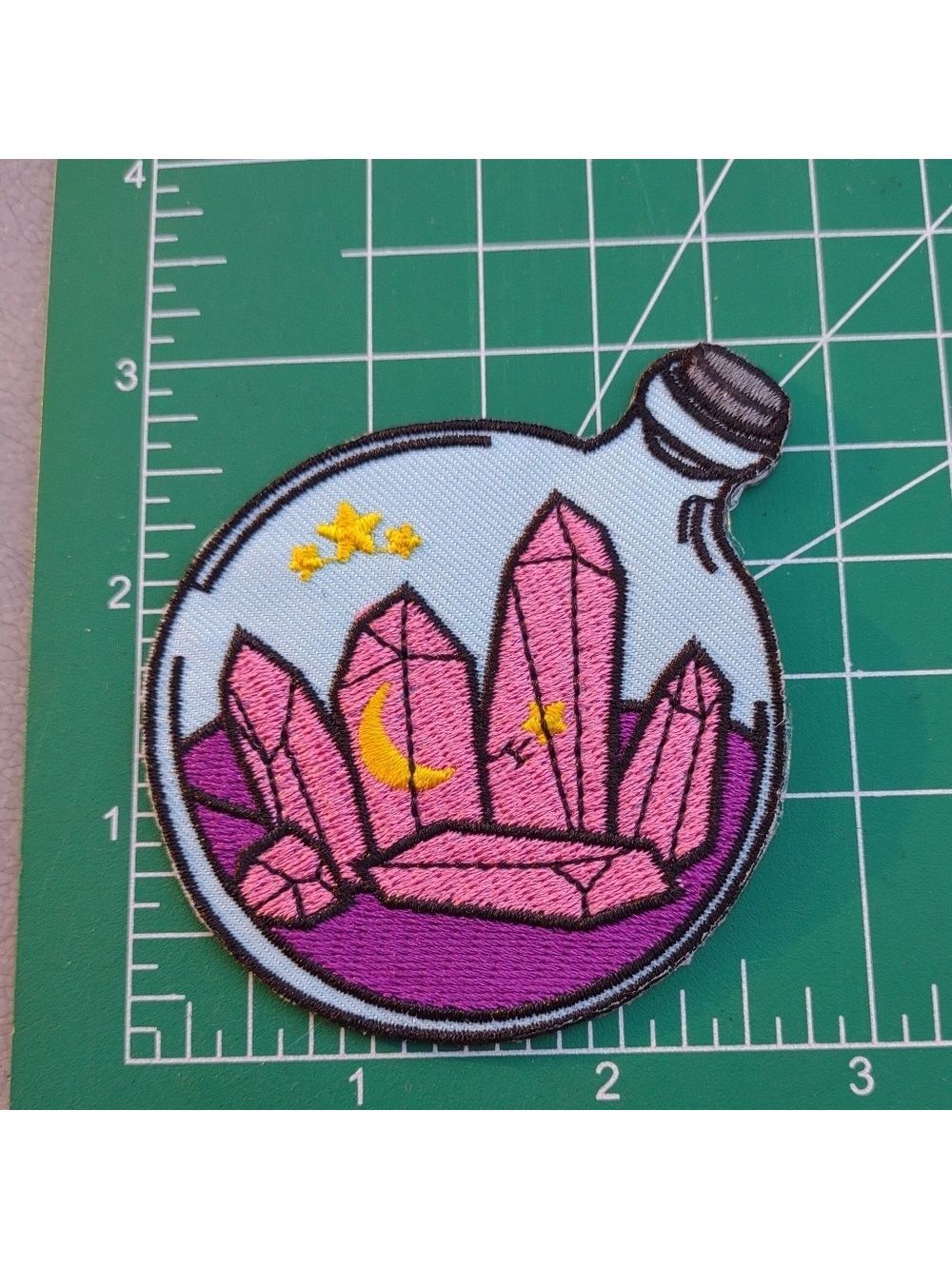2/$10 Crystal Bottle Embroidered Patch